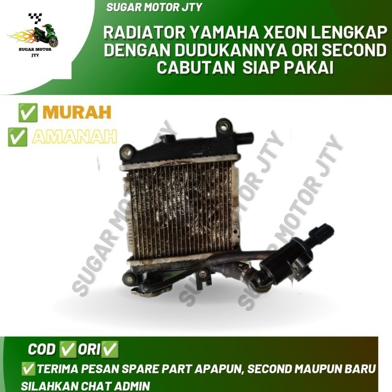Jual radiator Yamaha Xeon lengkap dengan duudkannya ORI second copotan ...