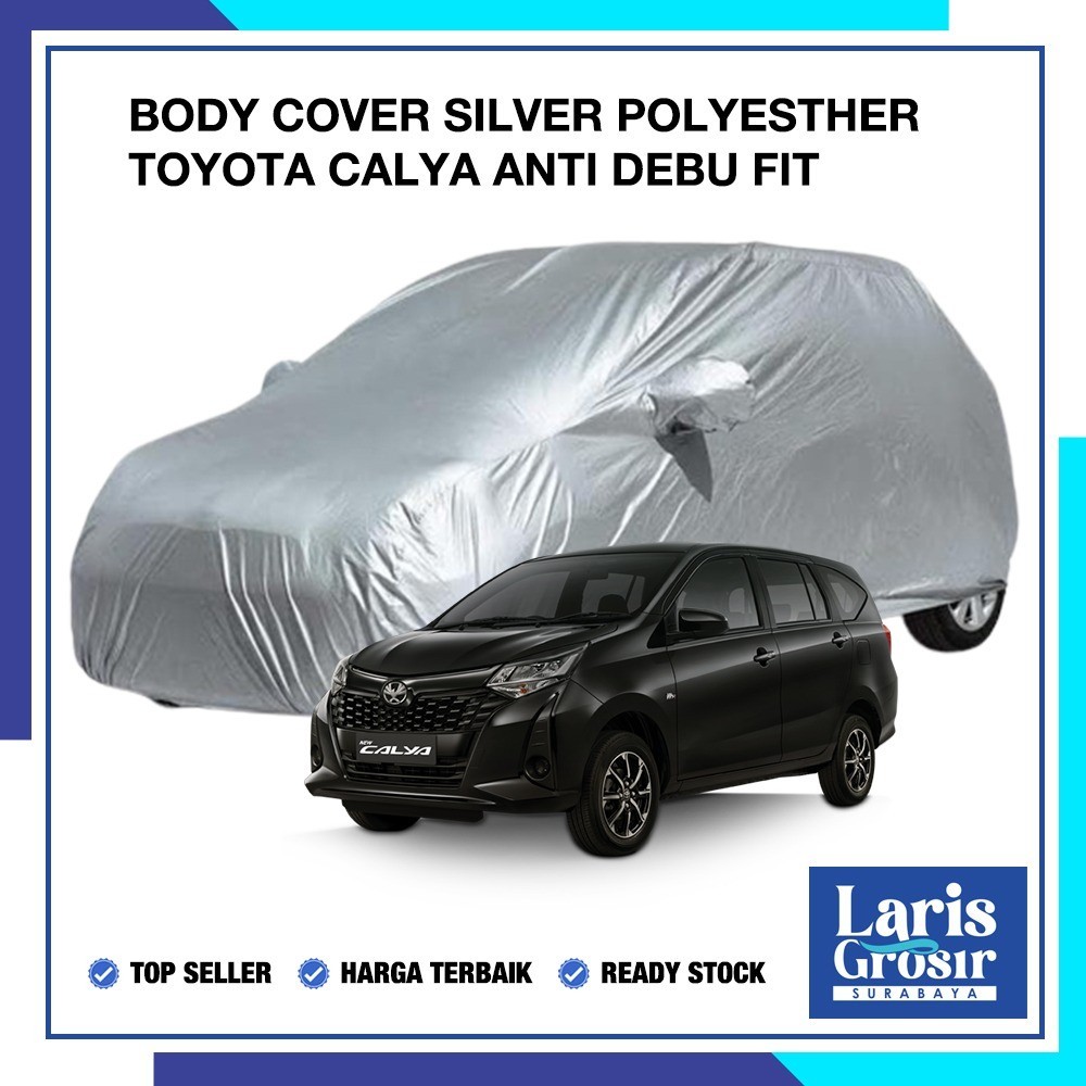 Sarung Mobil Sarung Penutup Mobil Avanza Xenia Lama Polyesther Silver Waterproof Anti air debu Laris Grosir Surabaya