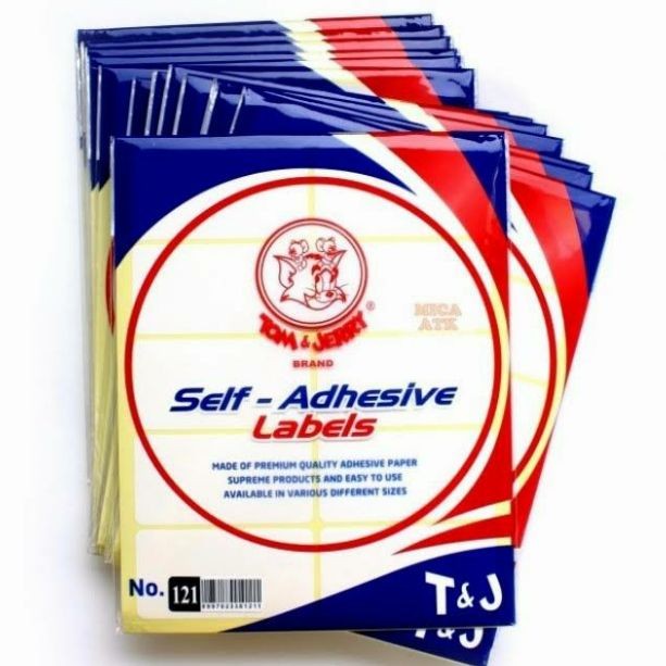 Jual Label Sticker Tom & Jerry No. 121 /Stiker Putih per pack isi 10 ...
