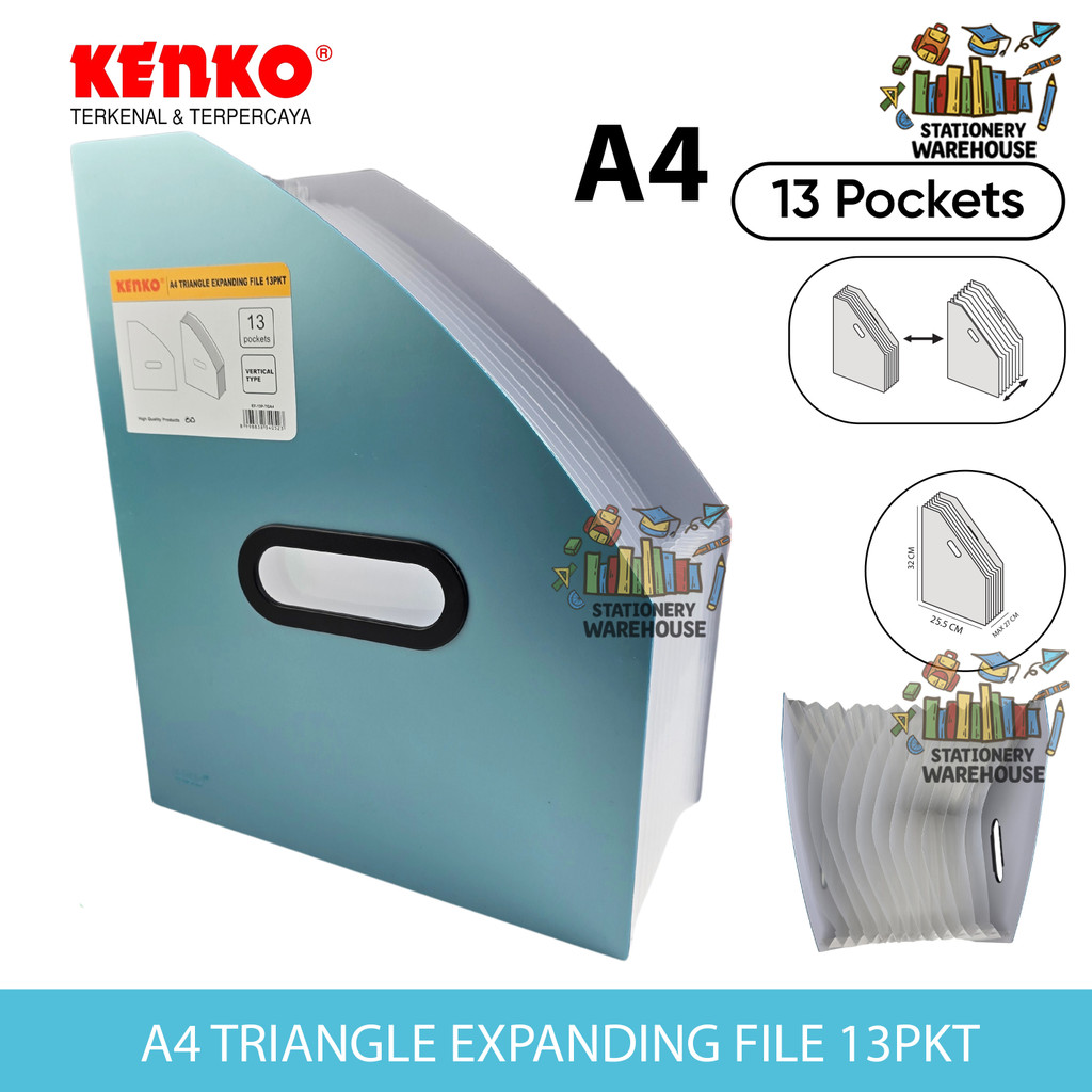 Jual KENKO EXPANDING FILE Map Organizer A4 13 POCKETS EF-13P-TGA4 ...
