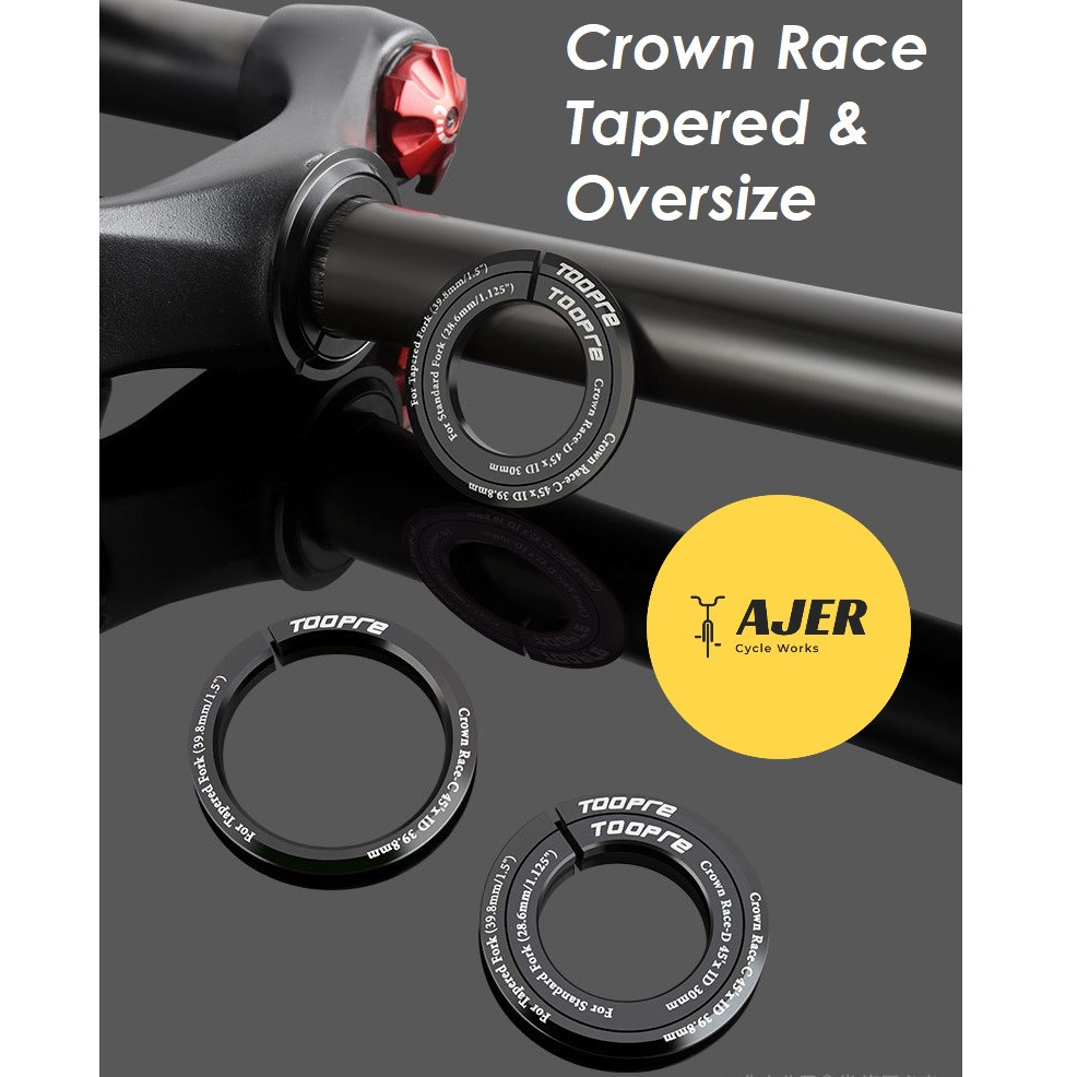 Jual Crown Race headset Fork Oversize dan Tapered sepeda 1,1/8 or 1,5 ...