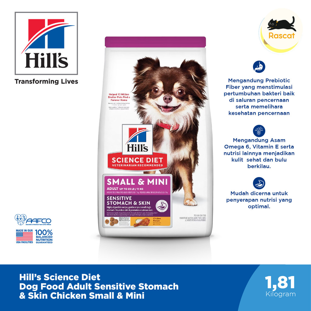 Hills Science Diet Dog Food Adult Sensitive Stomach Skin Small