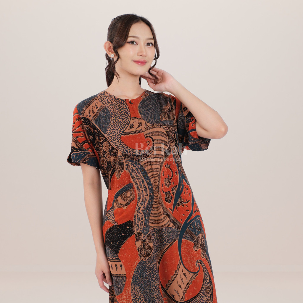 Daster Batik Rayon Busui Resleting Surya Teja 5