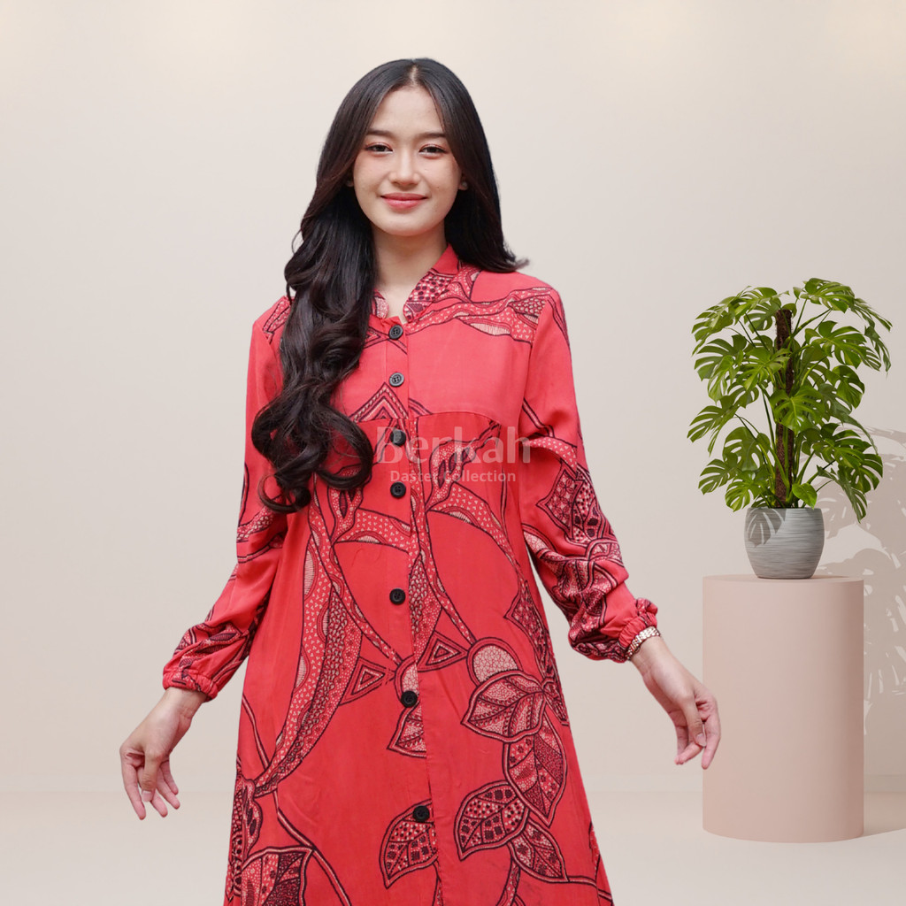 Gamis Batik Rayon Modern Pekalongan Surya Teja 2