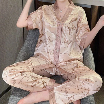 SLEEPY Baju Tidur Piyama Pajamas Wanita Dewasa Celana Panjang Baju Tidur Satin Premium Piyama