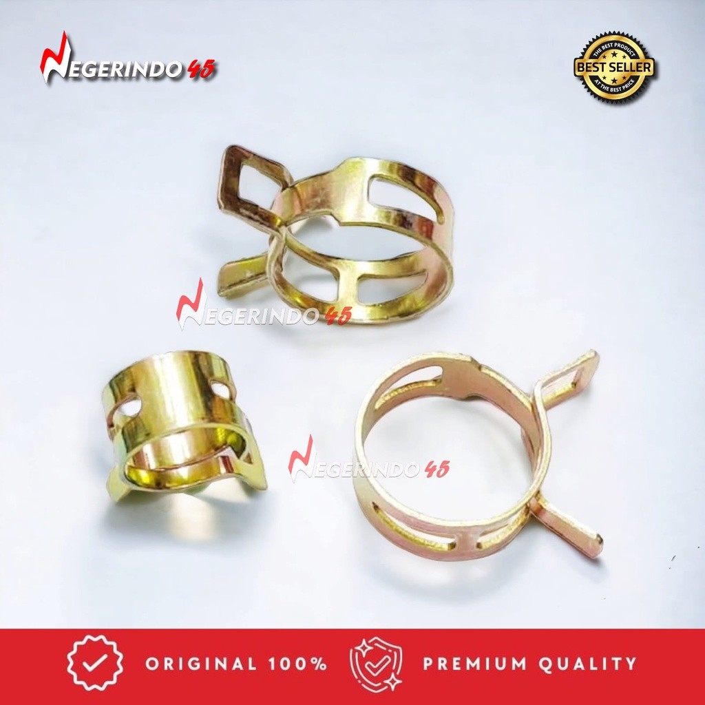 Jual KLEM KLIP PLAT SELANG BENSIN RADIATOR KOMPRESOR SPRING HOSE CLIPS ...