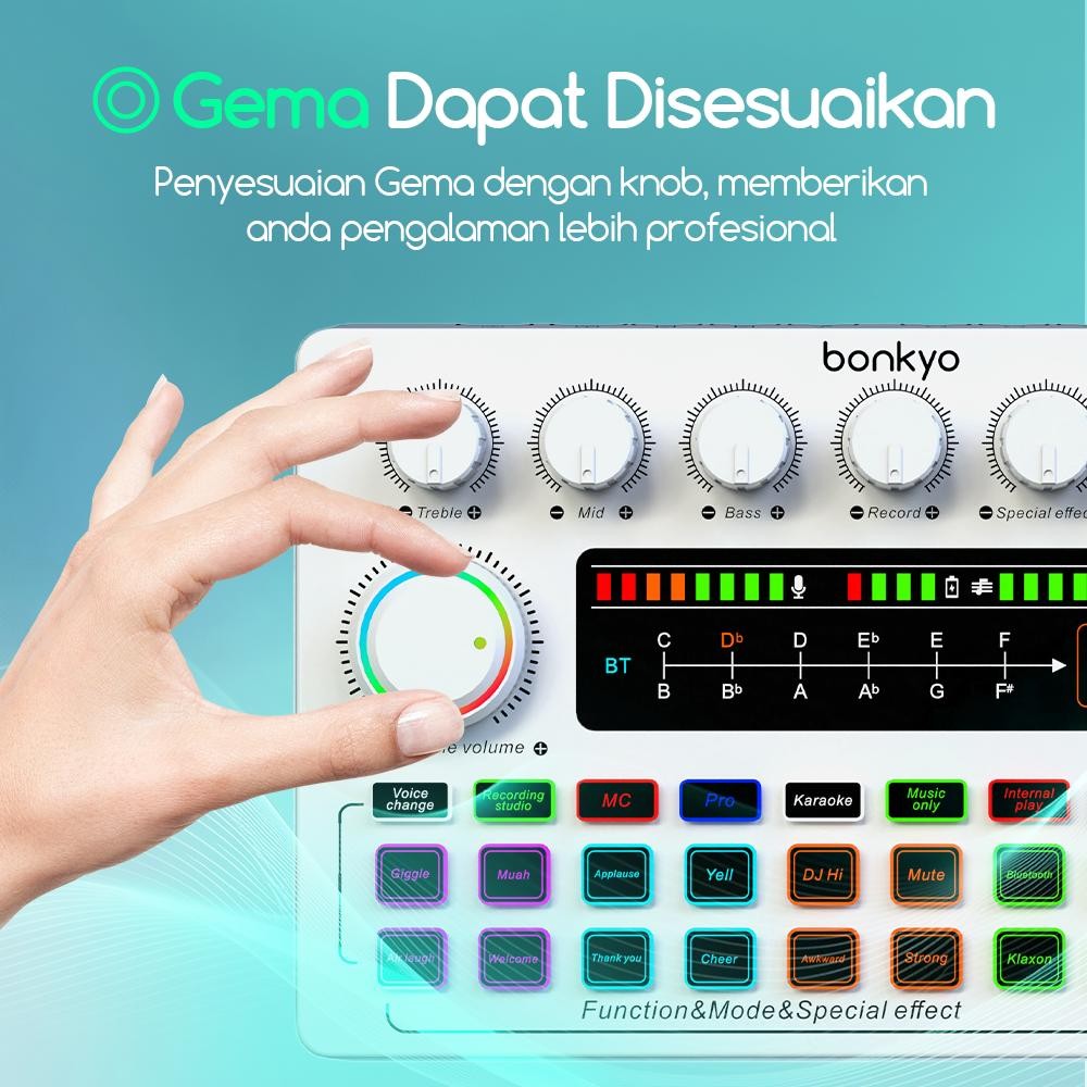Jual Soundscape bonkyo COD F999X sound card 5V: LED Touchscreen, Efek ...