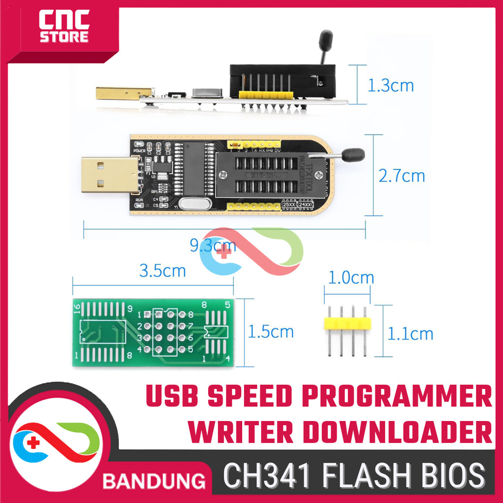 Jual CH341A CH341B 24 25 EEPROM Flash BIOS USB Speed Programmer Writer ...