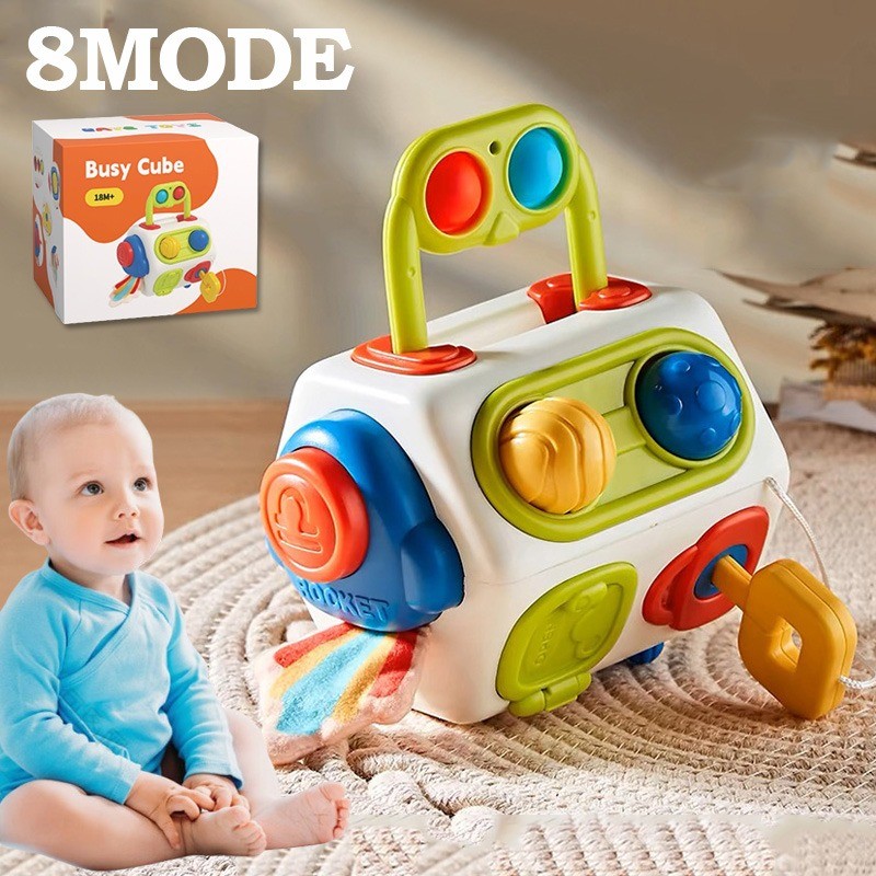 Jual Busy Box Cube Mainan Edukasi Anak Cube Toys Melatih Logika ...