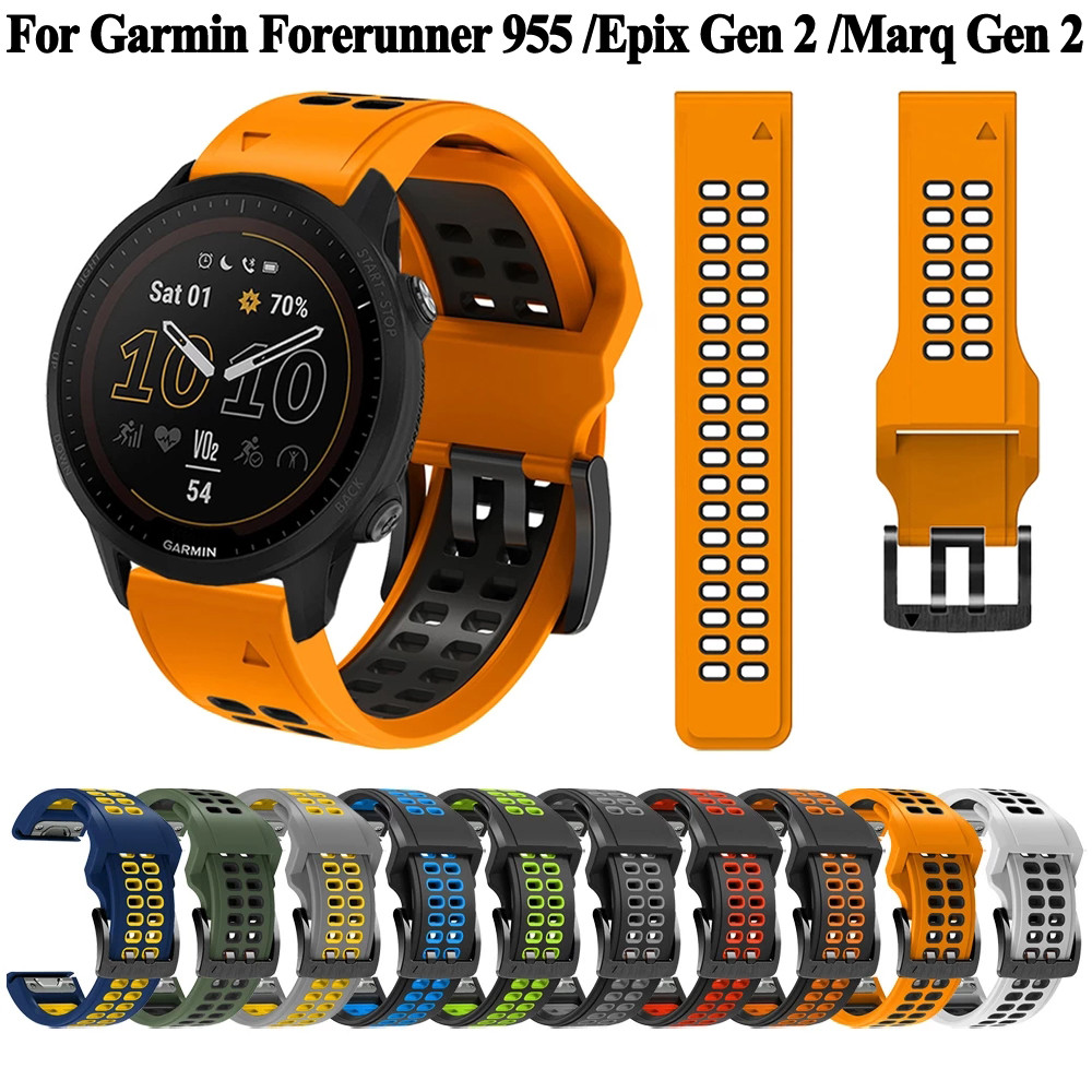 KoGiio Cinturino QuickFit 22mm In Silicone Per Garmin Forerunner 955/945/935, Instinct 2, Approach S62/S60 E Descent G1, Morbido E Traspirante, Vari Colori