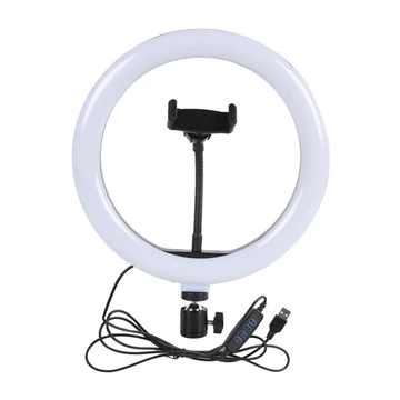 Lampu Ring Light 120 LED 10W Dimmable 2700 7000K 10Inch