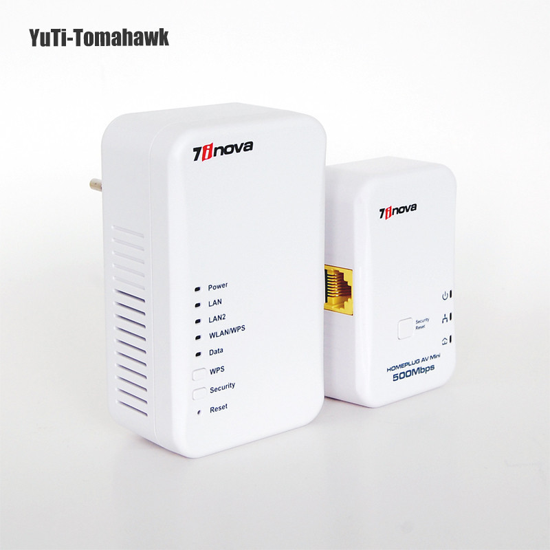 Jual 500Mbps Powerline Speed 300Mbps Wireless/Wired Speed Homeplug AV ...