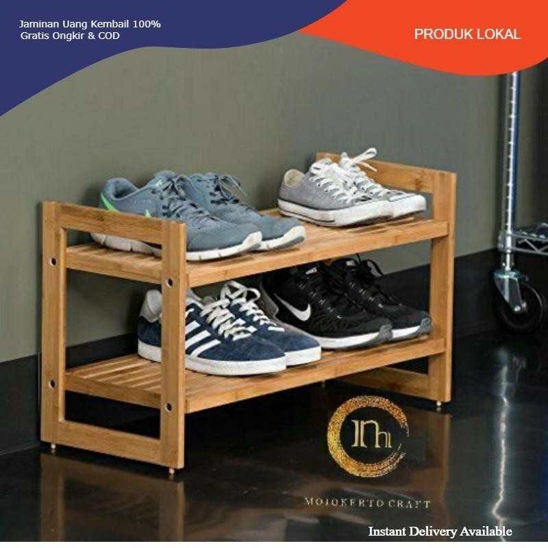 Jual (LOKAL) rak sepatu kayu jati belanda minimalis | Shopee Indonesia