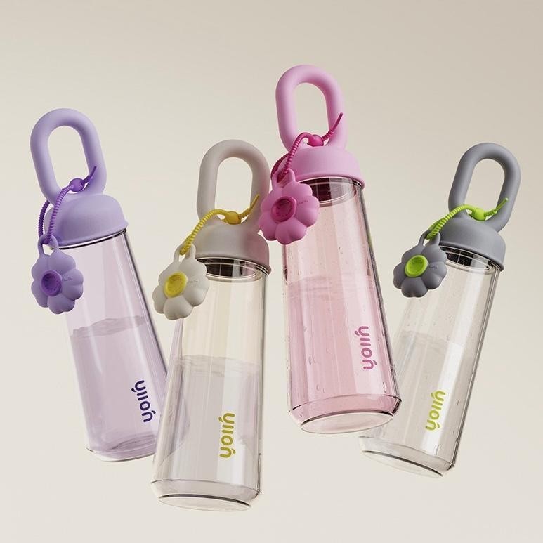 Jual Botol Minum Oval Flower 500ml / Botol R*plika Oball / Botol Minum ...