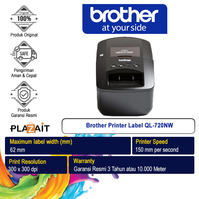 Jual Brother Printer Label QL-720NW Label Maker | Shopee Indonesia