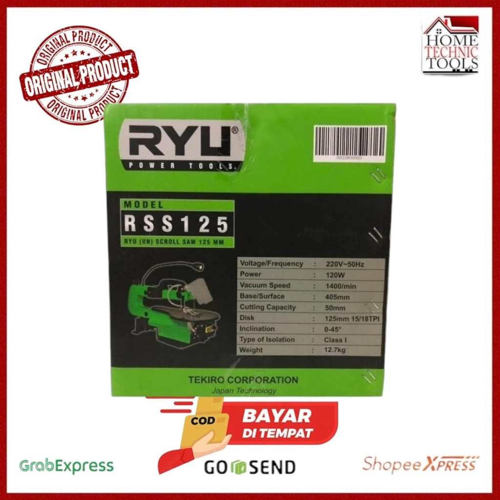 Jual RYU RSS 125 MESIN SCROLL SAW / MESIN GERGAJI MEJA UKIR SCROLL SAW ...