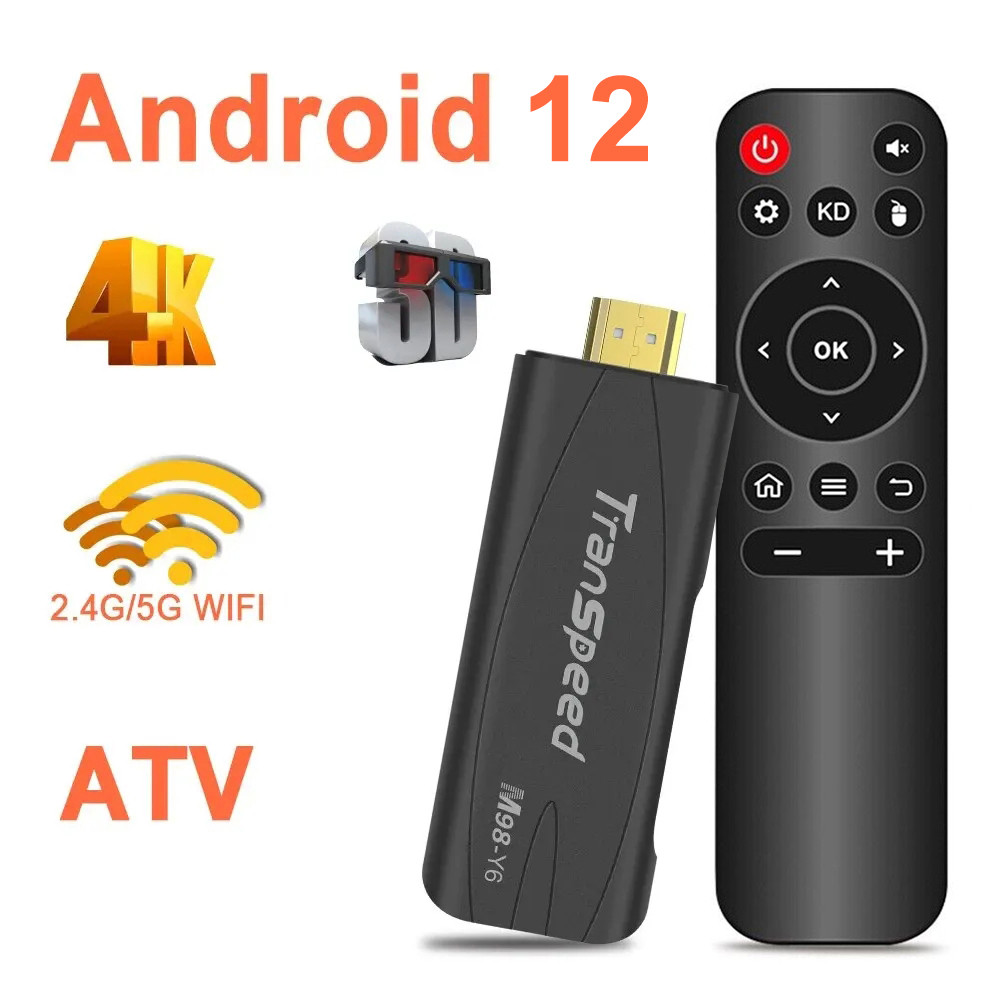 Jual ATV Android 12 TV Stick With Voice Assistant TV Apps Dual Wifi ...