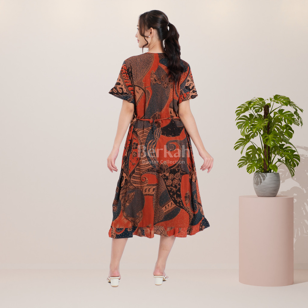 Daster Batik Rayon Busui Resleting Surya Teja 3