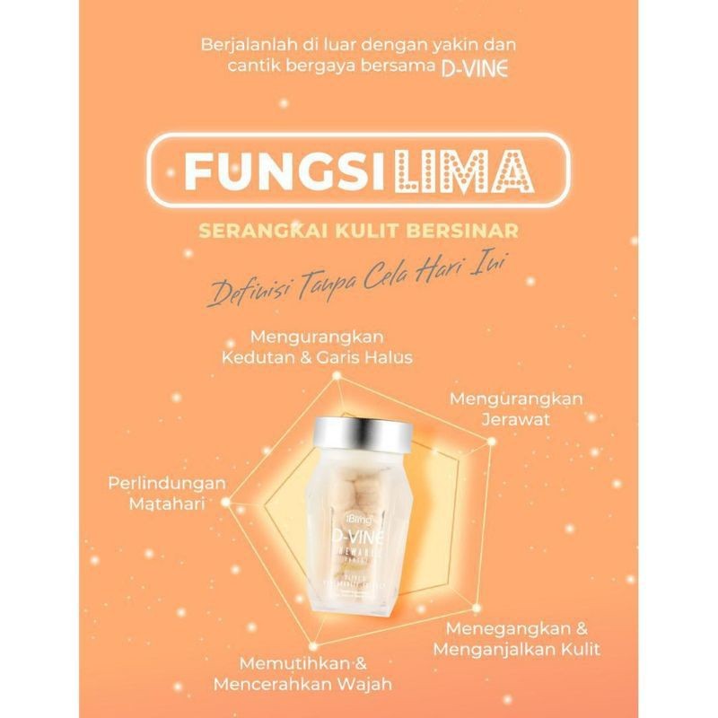 Jual (COD) D Vine Candy Collagen 30 Tablet Asli Herbal D-Vine Asli ...