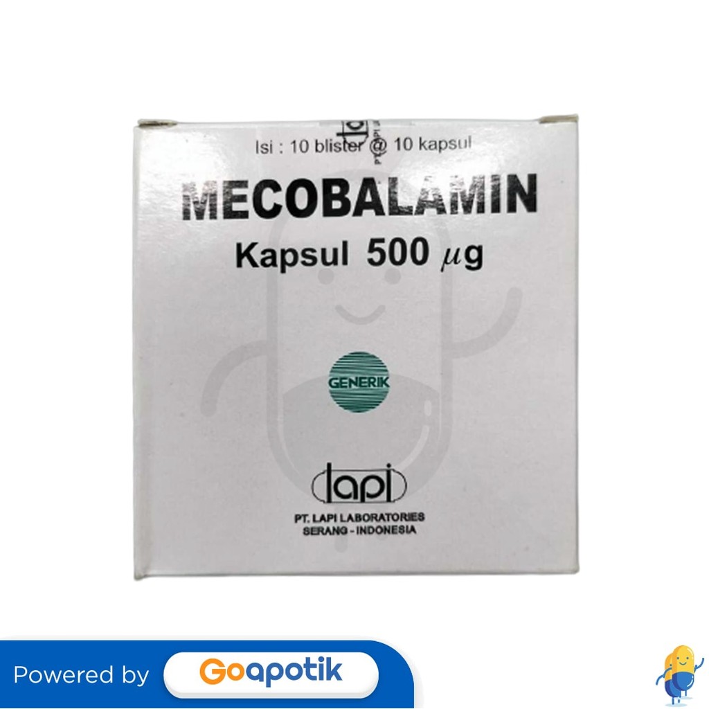 Jual Mecobalamin Lapi 500 Mcg Box 100 Kapsul | Shopee Indonesia