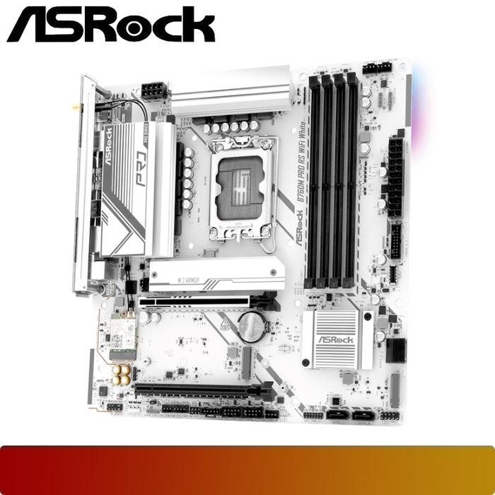 Jual ASROCK B760M Pro RS WiFi White | Motherboard Intel B760 LGA 1700 ...