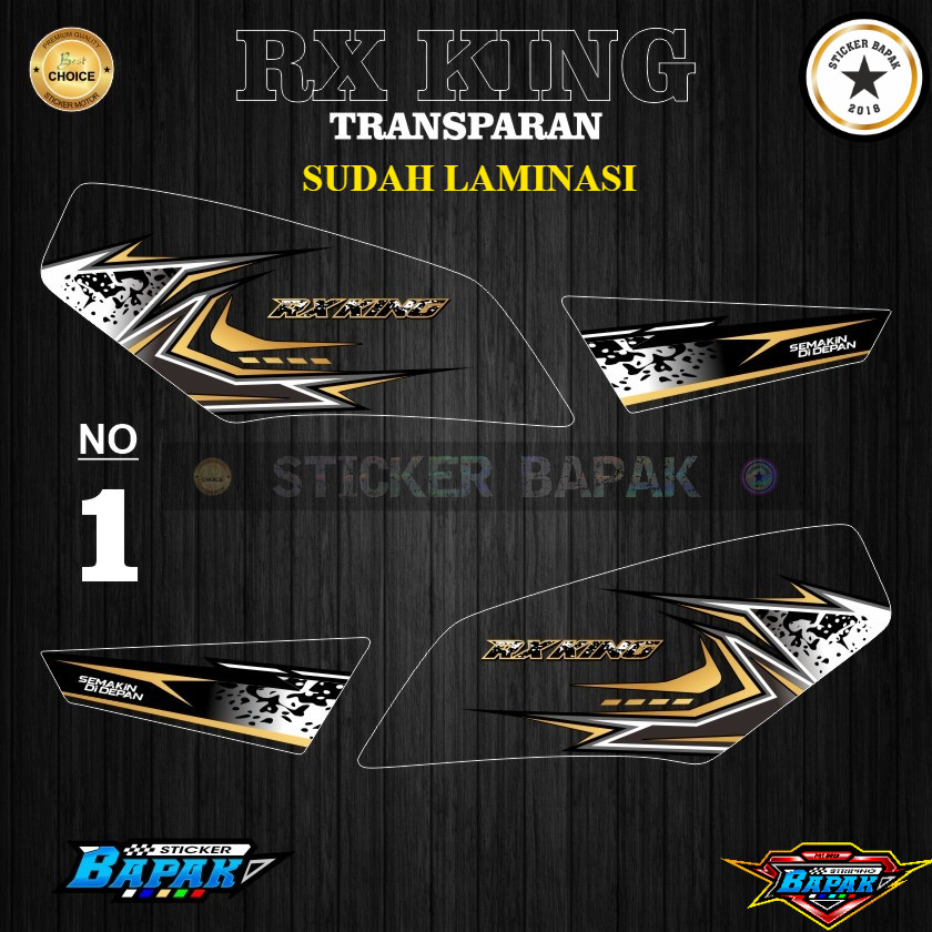 Jual Striping Transparan RX King Variasi S3 Dengan Laminasi | Shopee ...