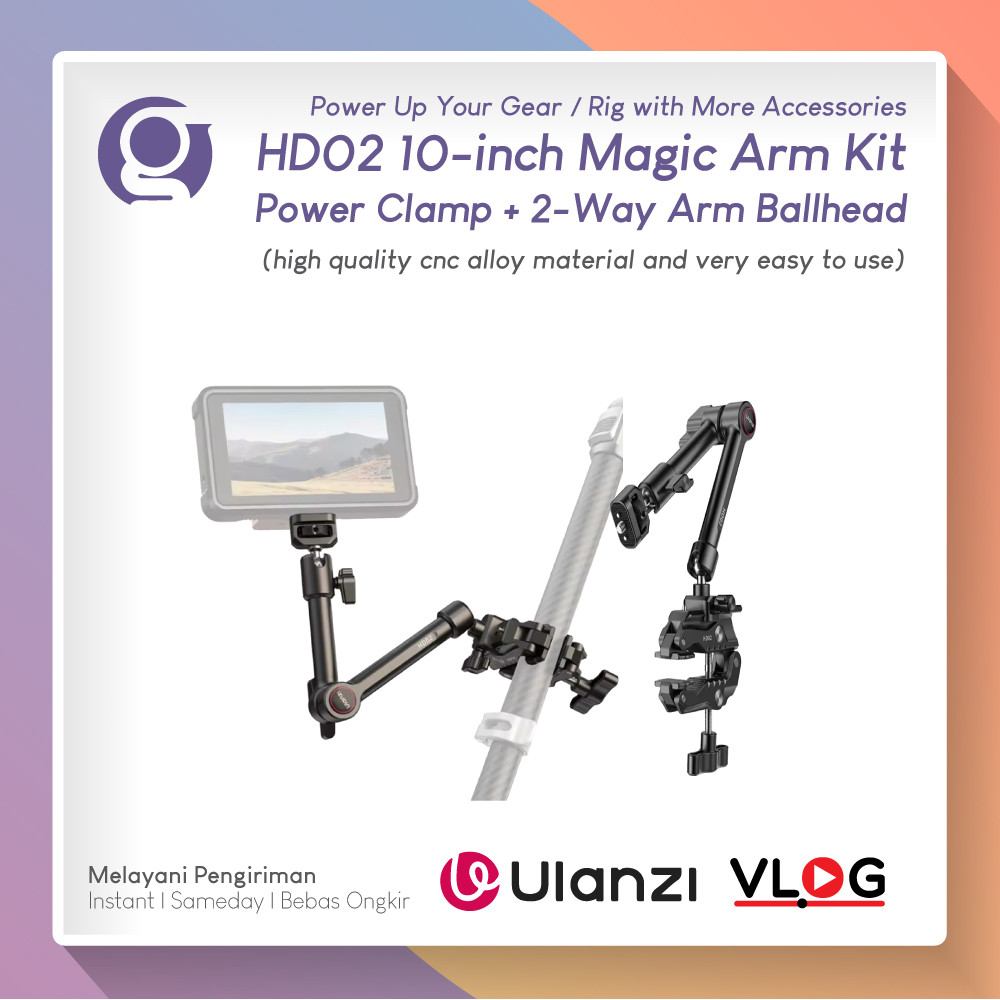 Ulanzi R094 Super Clamp Pipeclamp w/ Ball Head And Magic Arm