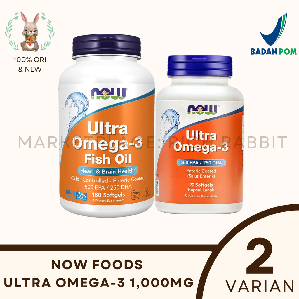 Jual Now Foods Ultra Omega-3 Omega 3 Cardiovascular Support 500 EPA 250 ...