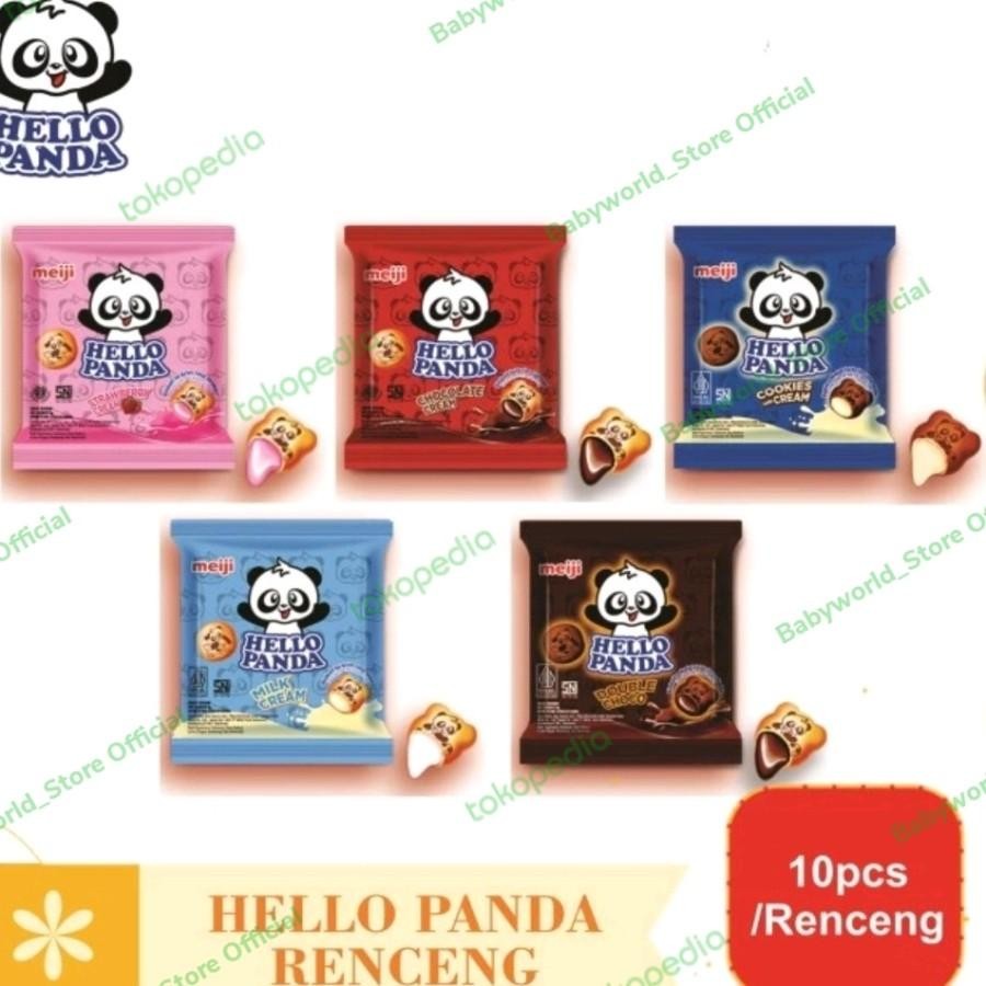 Jual Meiji Hello Panda Mini Renceng Biscuit Isi Krim Rasa Coklat ...