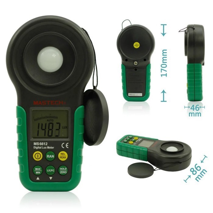 Jual Lux Meter MS6612 Mastech Light Tester Luxmeter FC Luxtester MS ...