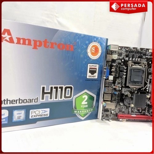 Jual Motherboard AMPTRON H110M (LGA1151, H110, DDR4) | Shopee Indonesia