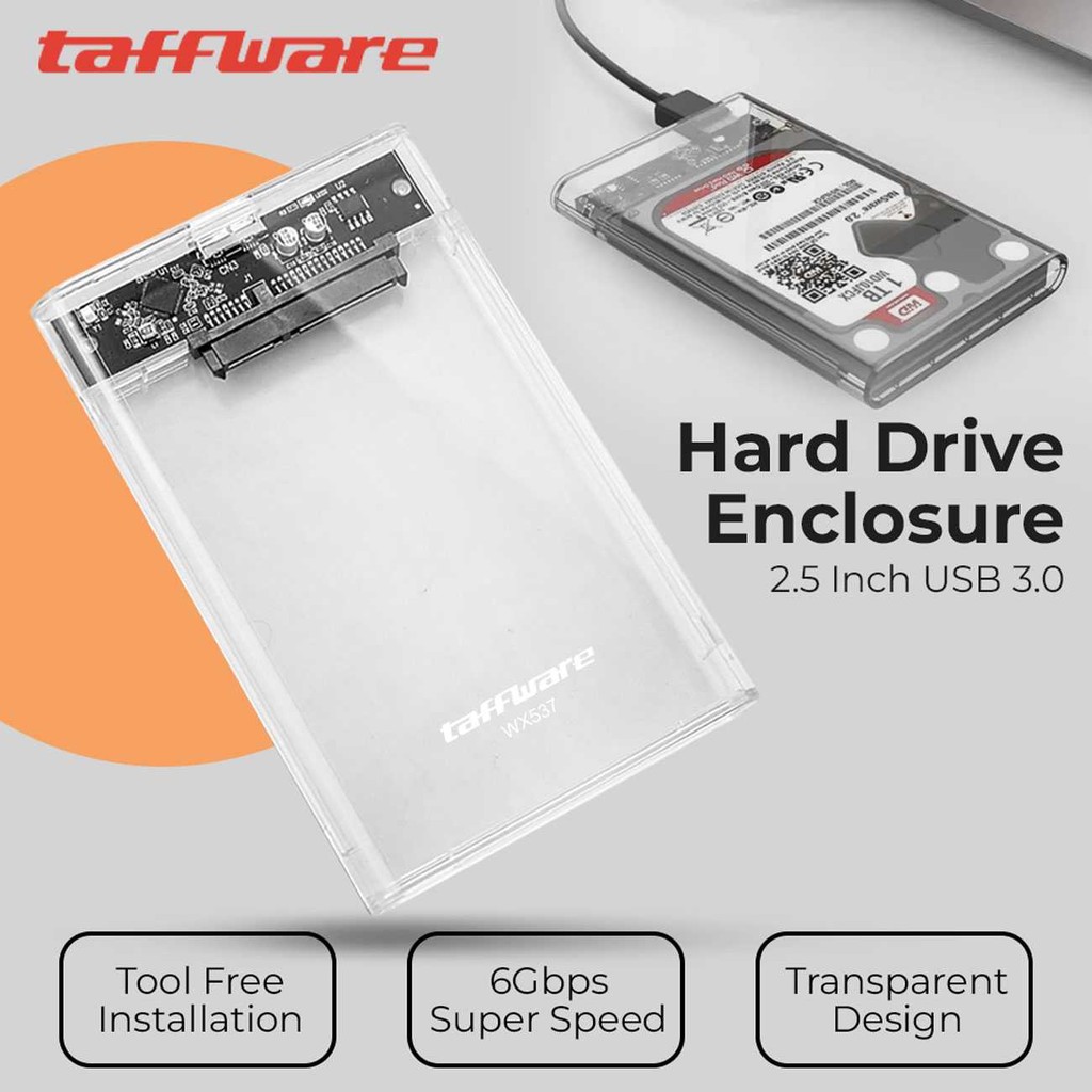 Jual Hard Drive Casing SSD Enclosure 2.5 Inch USB 3.0 to USB Micro B 3. ...