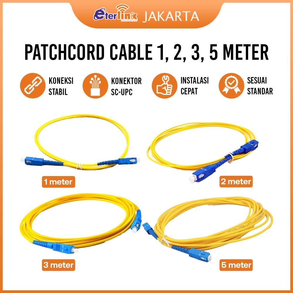 Patch Cord SC UPC Kabel Fiber Optic Single Mode 1M,2M,3M,5M -1PCS