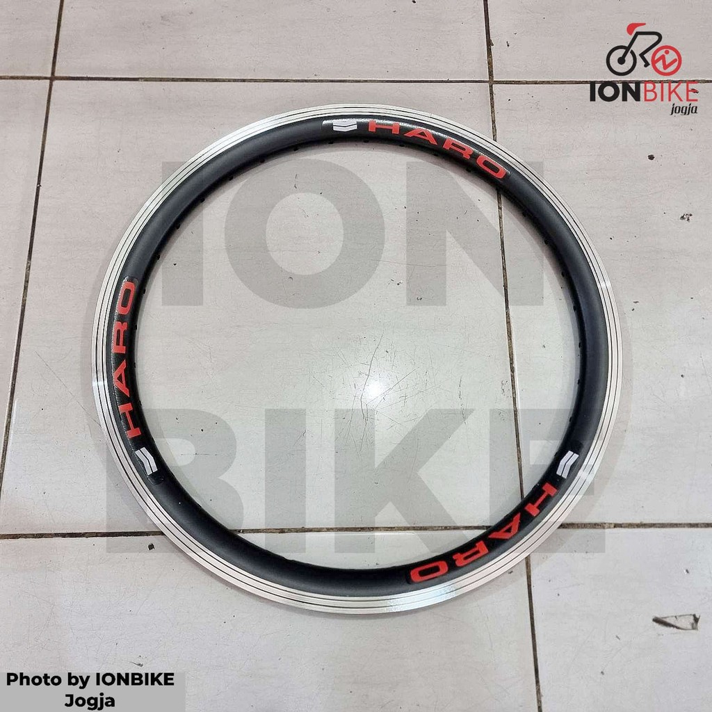 Jual Velg Rim Rims Haro 20 Inch 406 30mm 36 Hole BLACK 36H Alloy CNC 36 ...