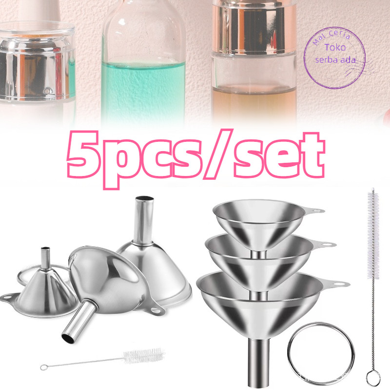 Jual Set Corong Serbaguna 5Pcs Kohi Corong Baja Corong Parfum Desain ...