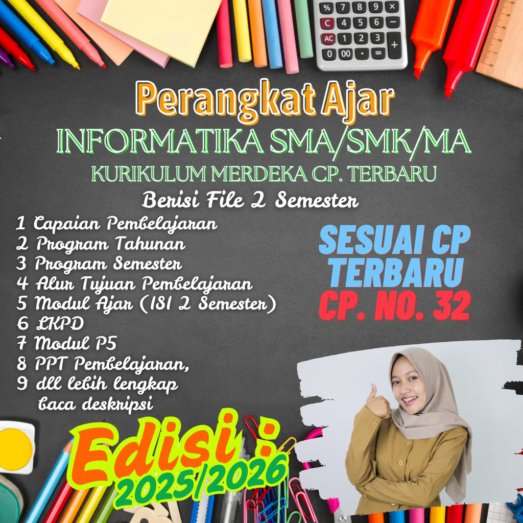 Jual [INFORMATIKA-SMA/SMK] PERANGKAT AJAR GURU INFORMATIKA SMA/SMK/MA ...