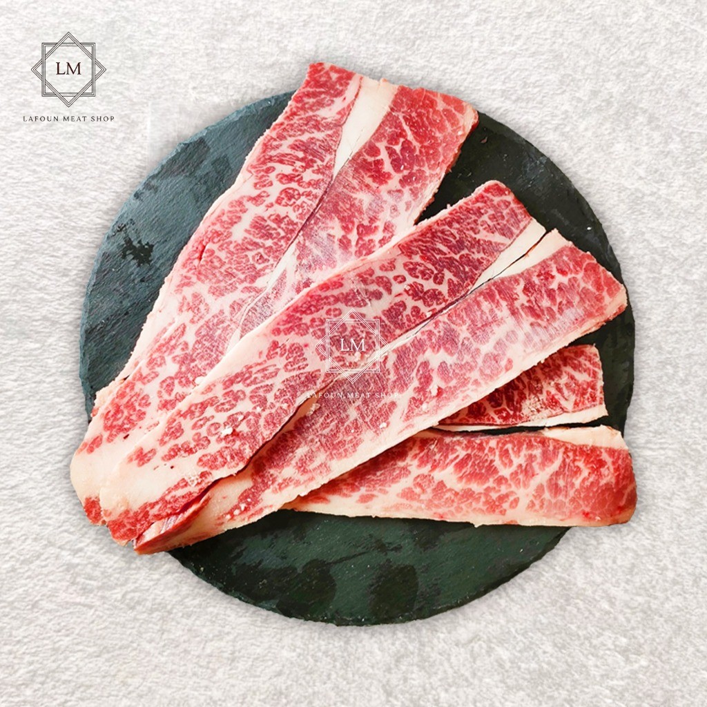 Jual Gyu Karubi 5mm 250gr (Gyukaku Karubi daging USDA Prime Short Rib ...