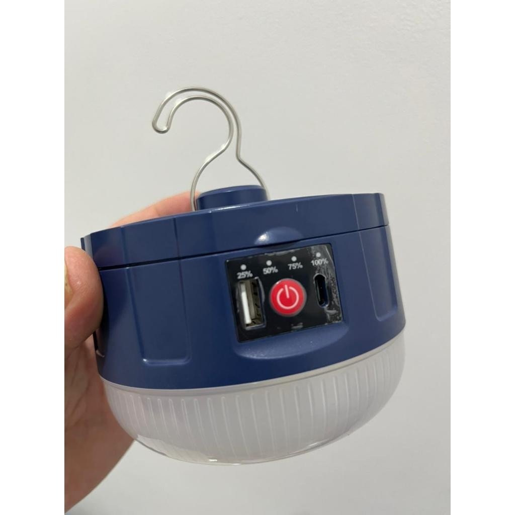 Jual Lampu Emergency Aoki LED Gantung Portable Dual Baterai Cas Tipe-C ...