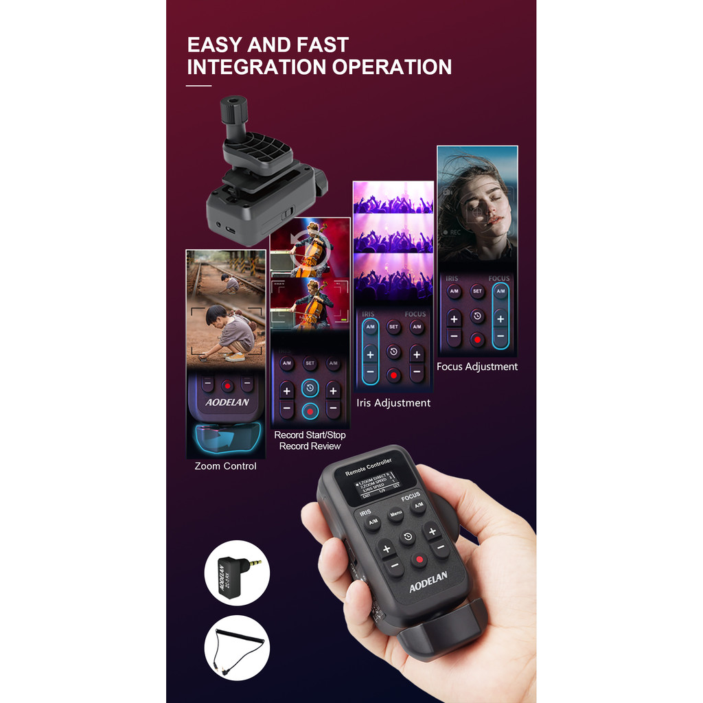 Jual AODELAN ZC-3 Wireless Remote Control Camcorder Zoom Remote For ...