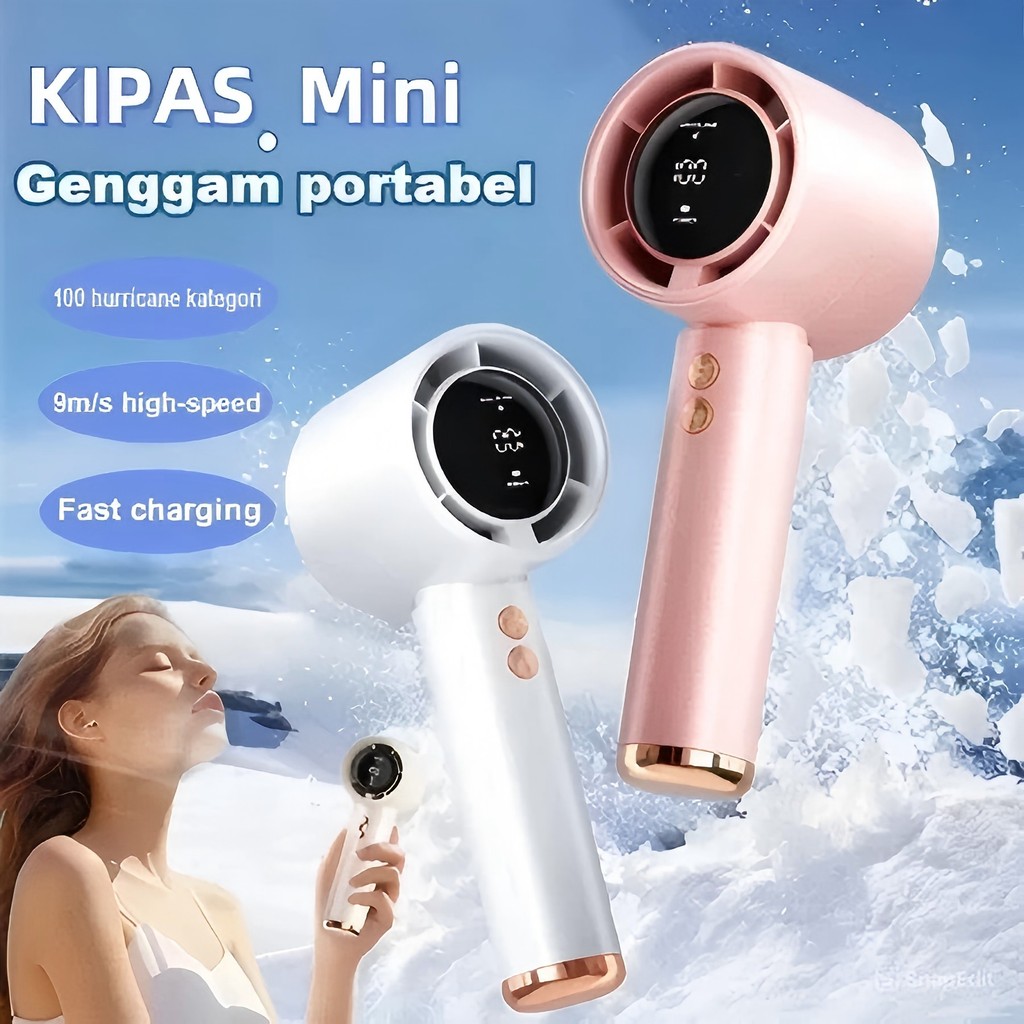 Jual Kipas Angin Portable Mini genggam 100 Speed Powerful Wind / Kipas ...