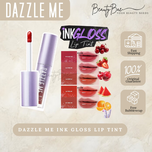 Jual DAZZLE ME Ink-Gloss Lip Tint Watery Ink Gel Lip Tint | Shopee ...
