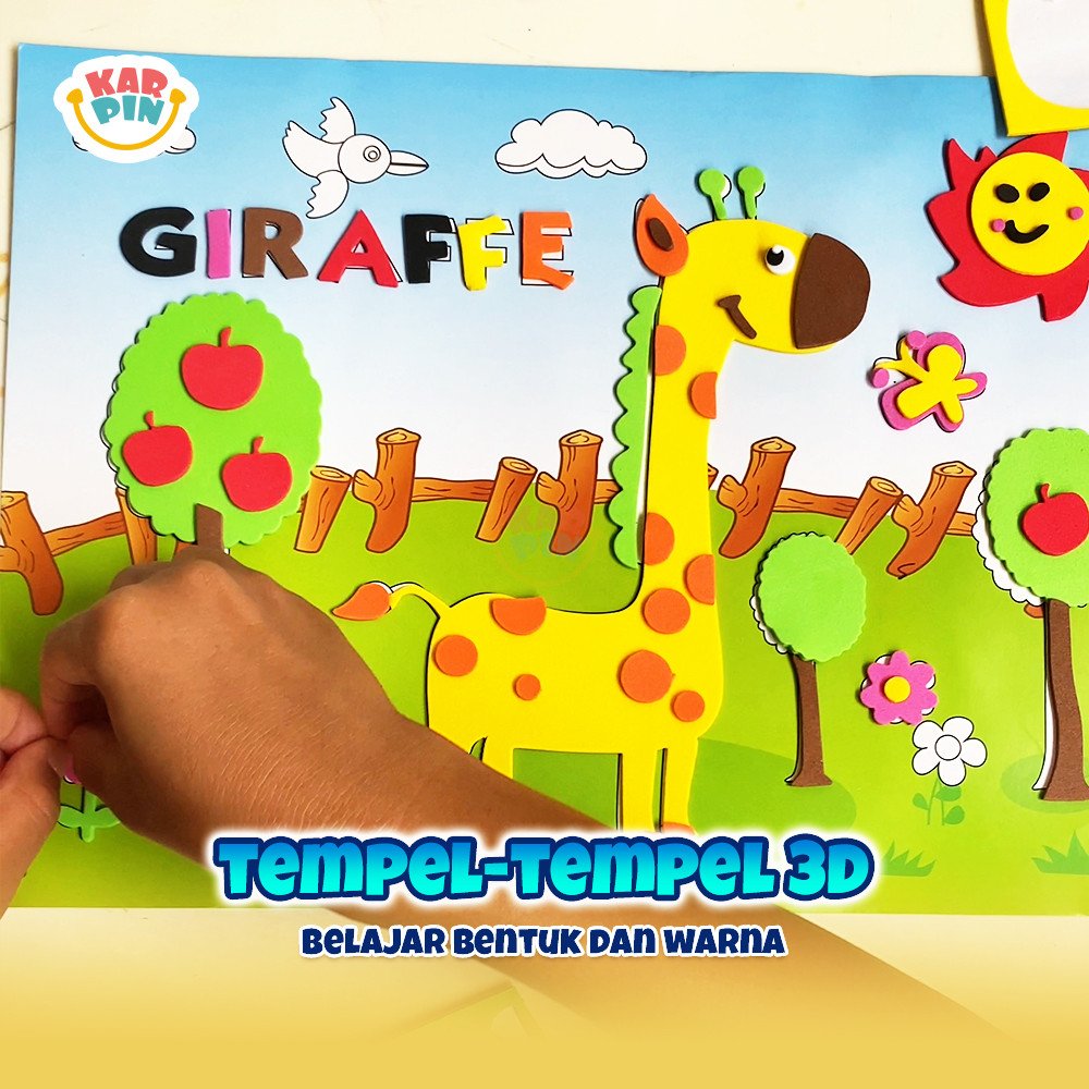 Jual [KARPIN] Mainan Edukasi / BIG Menempel Sesuai Bentuk / DIY ...