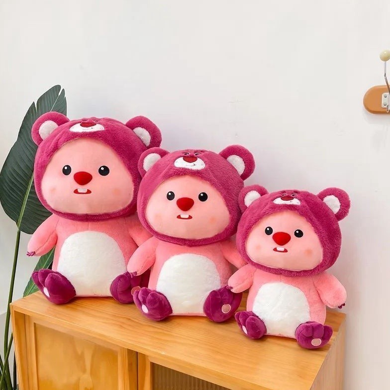Jual Mainan Boneka Loopy Kostum Lotso Ukuran 30cm Bahan Yelvo Halus ...