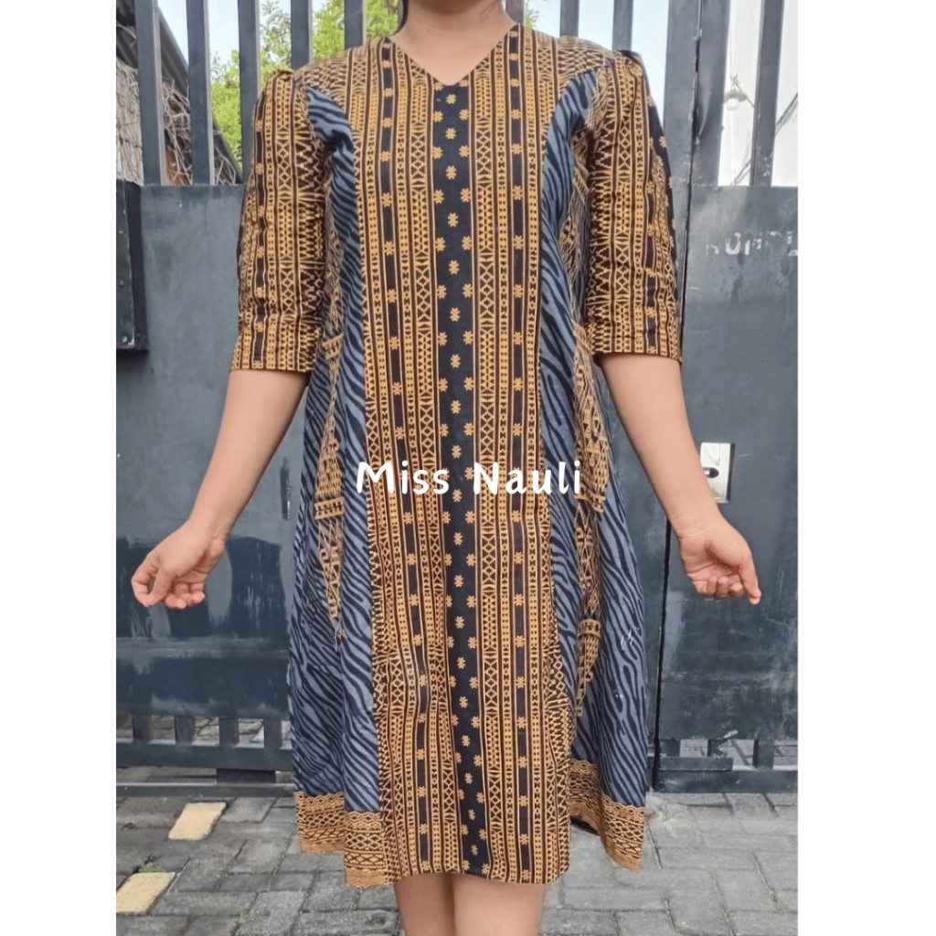 dress ulos batak modern Jual Dress Ulos Modern - Dress Batik Batak Kekinian by Miss Nauli