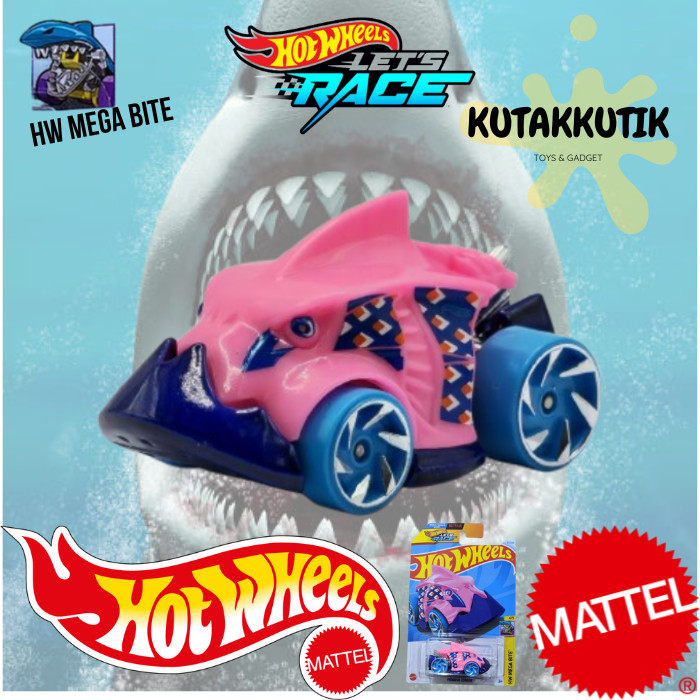 Jual Hot Wheels Mobil Ikan Piranha Terror Pink Biru Lot M 2024 HW Mega ...