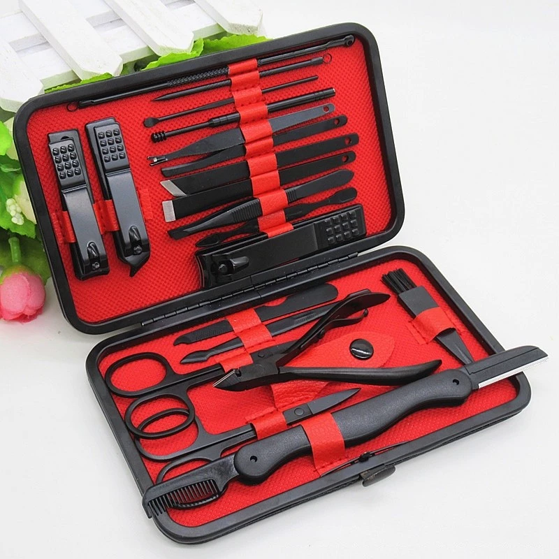Alat Manicure Pedicure Hitam Set Premium