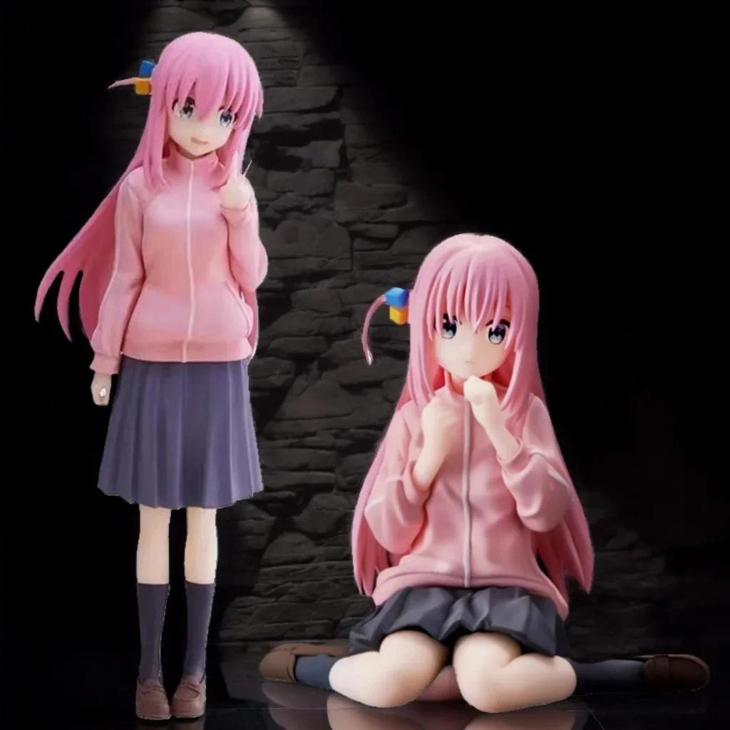Zhongkaihua Figura Action Di Gotoh Hitori (Bocchi The Rock) – 16cm, PVC, Testa Mobile E Accessori, Statua Collezionabile