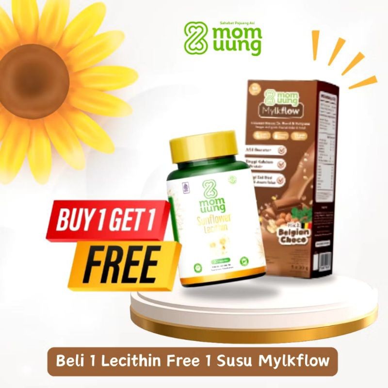 Jual MOM UUNG Lecithin Pelancar Sumbatan ASI 30 Kapsul | Solusi ASI