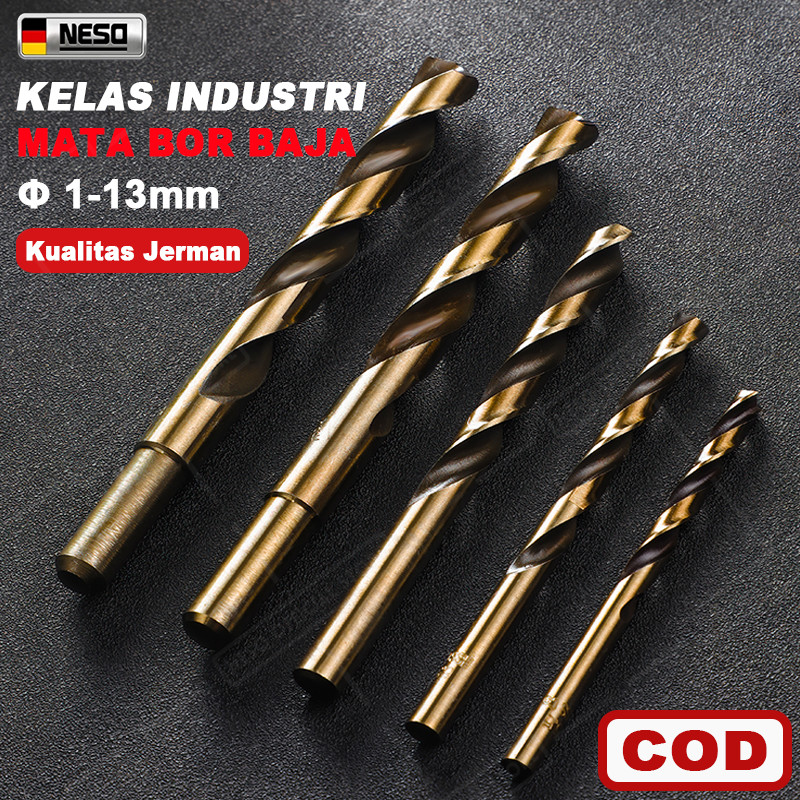 Jual Neso German Mata Bor HSS 1-13mm （COD）Steel Bor Besi Baja Keras ...
