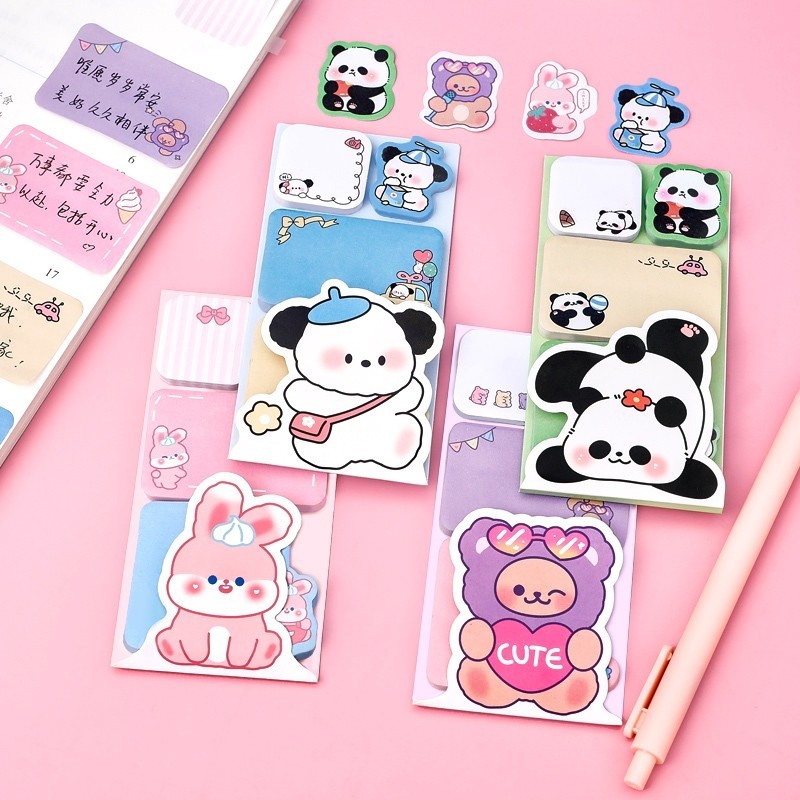 Jual STICKY NOTE ANAK SEKOLAH 1 KARAKTER LUCU / 1 SET STICKY NOTE DAN ...